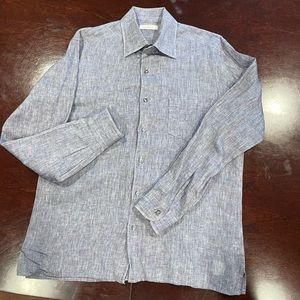 Ermenegildo Zenga men’s linen shirt. Size large.